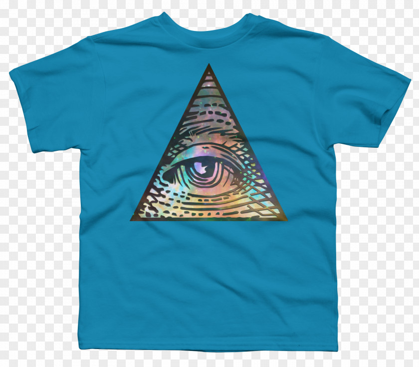 T-shirt Triangle Illuminati Font PNG