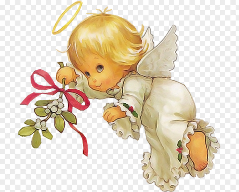 Angel Cartoon Cupid Plant Doll PNG