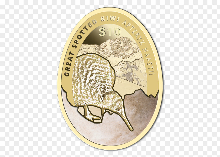 Coin New Zealand Dollar Silver Cassowary PNG