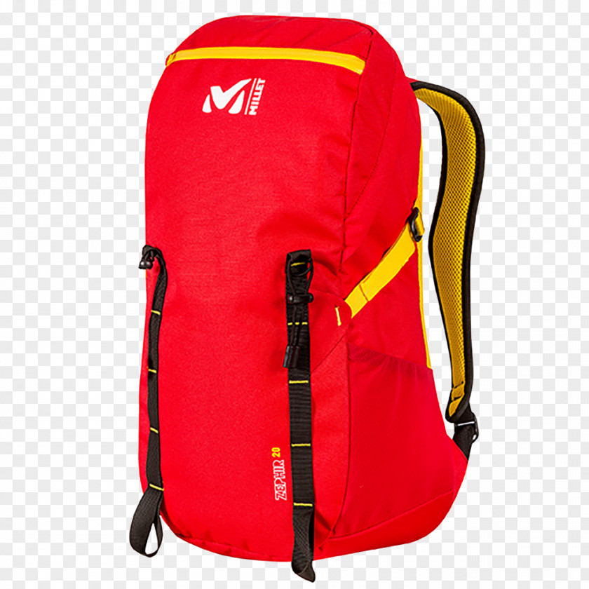 Millet Backpack Suitcase Acid Green Trail Running PNG