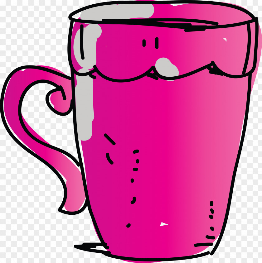 Mug Pink M Flowerpot Meter PNG