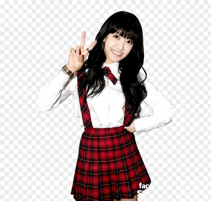 Victoria Song F(x) Tartan School Uniform PNG