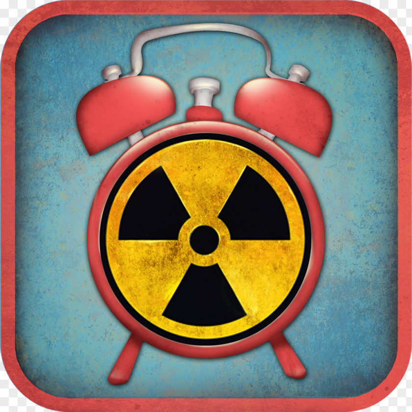 Alarm Clock Radiation Radioactive Decay Contamination Hazard Symbol Sign PNG