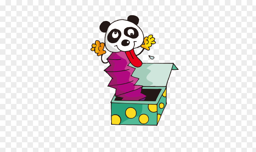 Cartoon Funny Panda Picture Giant Lion PNG