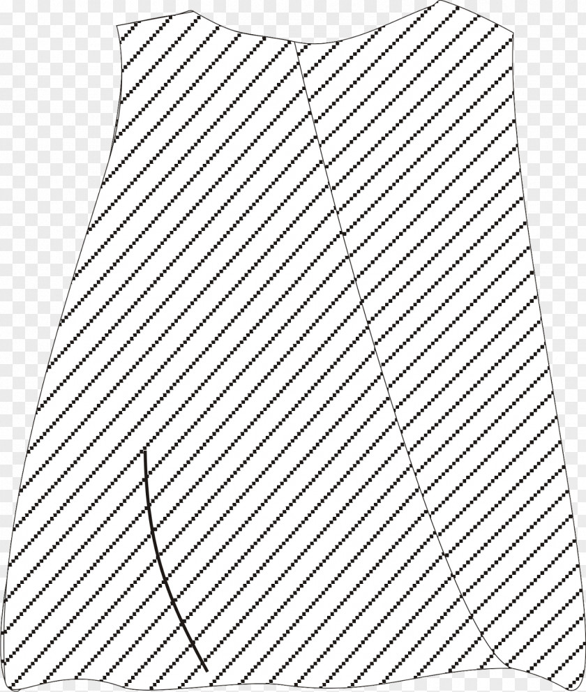 Dress White Sleeve Line Art Point PNG