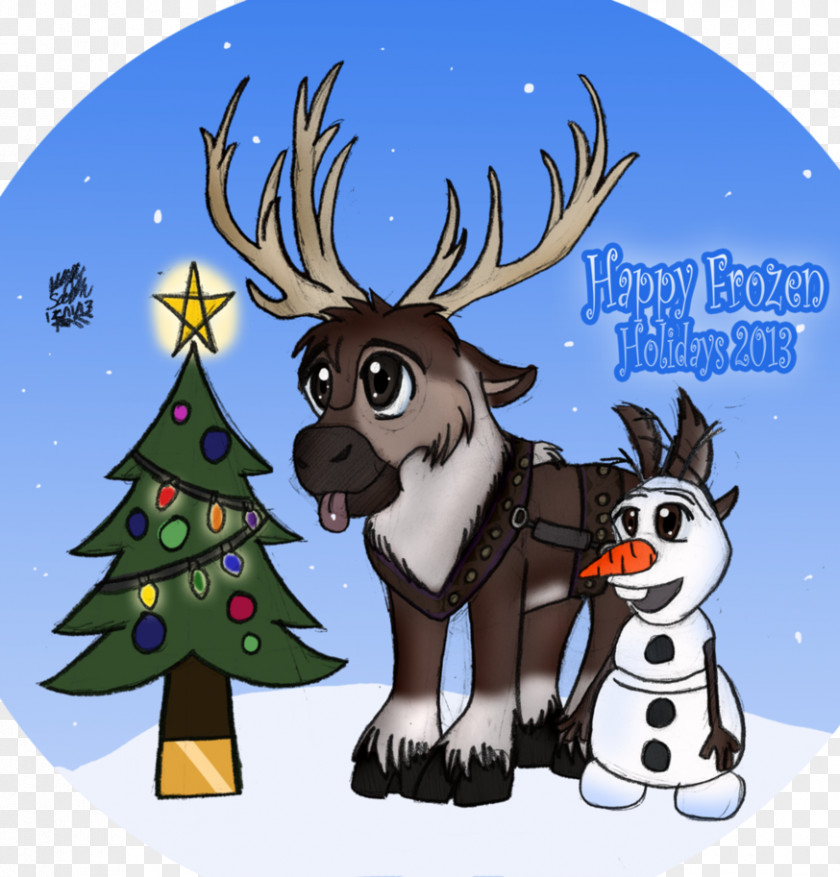 Elsa Anna Olaf Reindeer The Snow Queen PNG