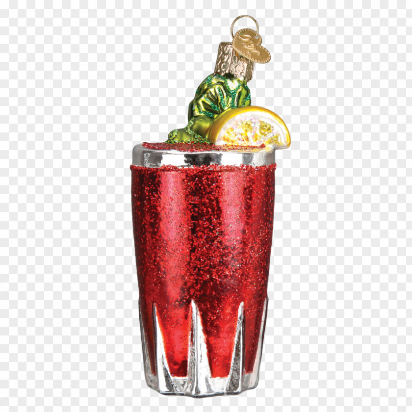 Hand Painted Gift Box Cocktail Garnish Bloody Mary Sea Breeze Pickford Christmas Ornament PNG