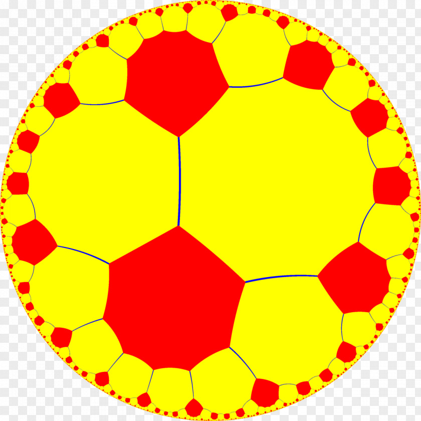 Hexagonal Circle Point Football PNG
