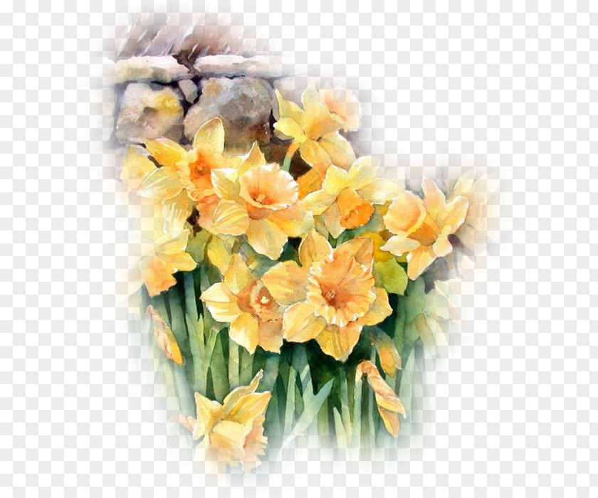 Painting Watercolor: Flowers Loose Watercolor Oil Paint PNG