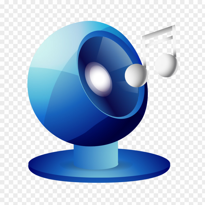 Blue SPEAKER Loudspeaker Download Icon PNG