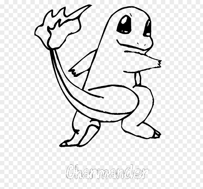 Drawing Of Pokemon Charmander Coloring Book Black And White Pokémon PNG