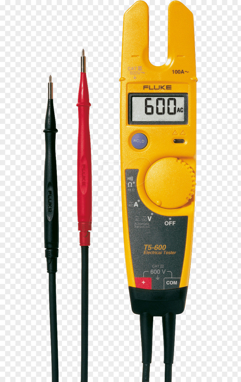 Electrical Tester With Open Jaw Clamp 1000VE58922. 609385 Fluke Corporation Current Electric CurrentConcrete Hole Blower Multimeter PNG