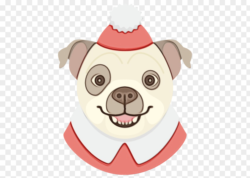 Pug Snout Puppy Christmas Ornament M Breed PNG