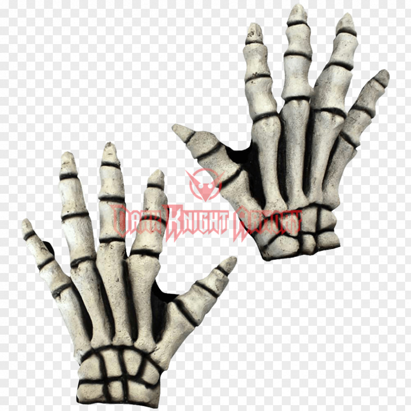 Skeleton Fingers Glove Mask Halloween Costume Clothing Accessories PNG