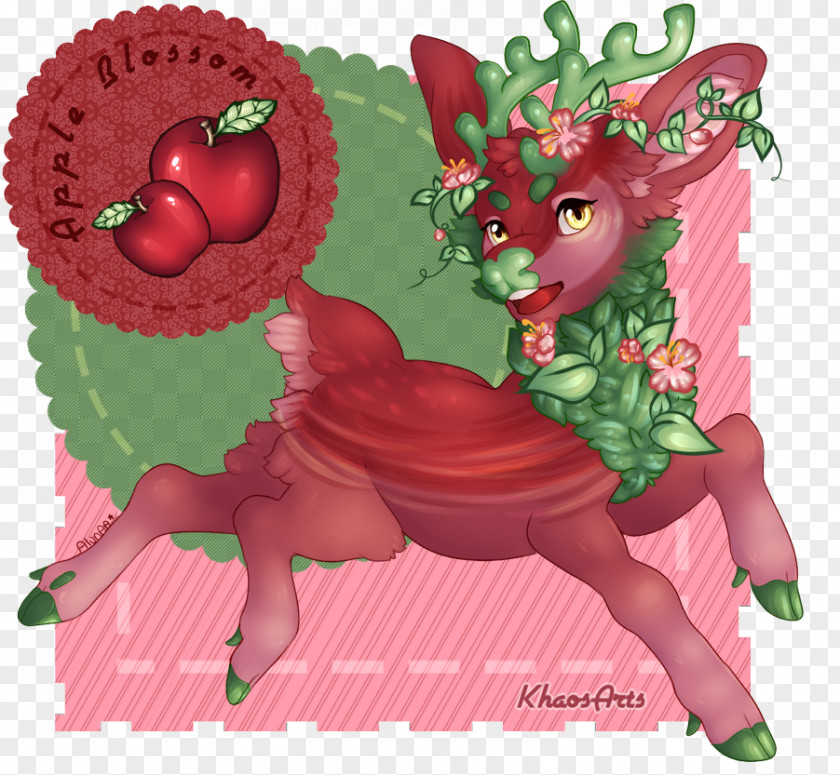 Strawberry Illustration Reindeer Cartoon Valentine's Day PNG