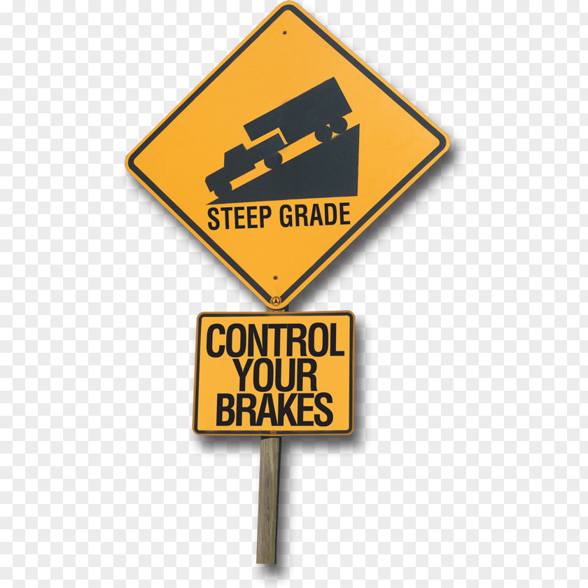 Usa Traffic Signs Sign Brake Braking Distance Trailer Signage PNG