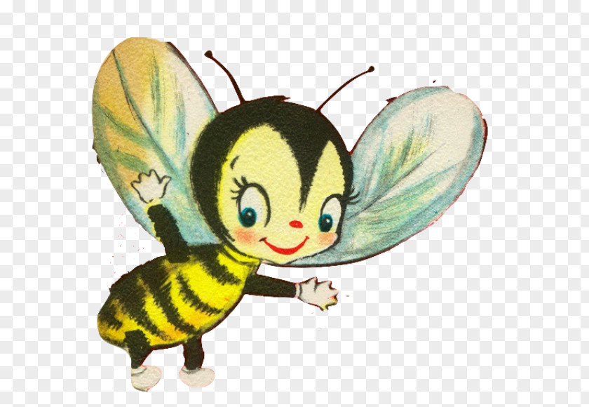 Bee Theme Insect Butterfly Valentine's Day PNG