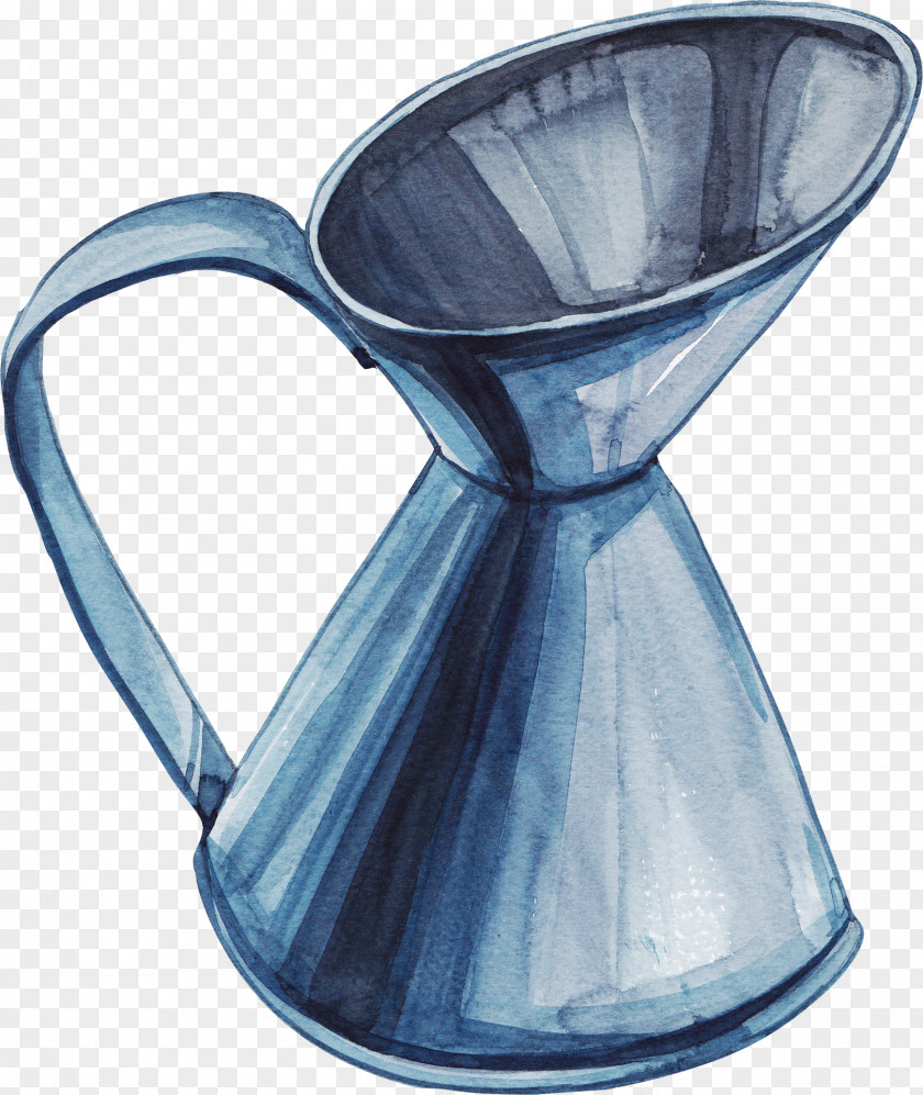 Illustration Kettle Vase Cartoon Watercolor Painting PNG
