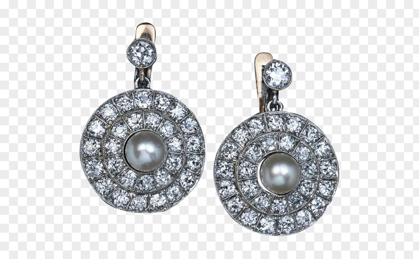 Jewellery Earring Pearl Diamond Gold PNG
