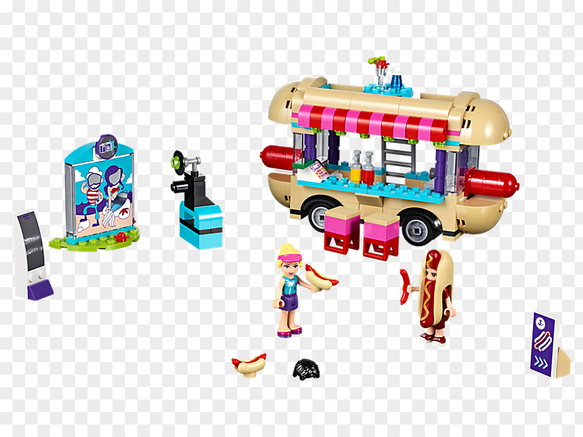 Lego Friends LEGO 41129 Amusement Park Hot Dog Van Stand PNG