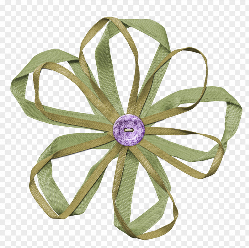 Paper Ribbon Flower Scrapbooking PNG
