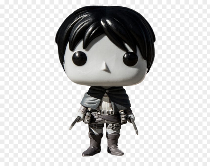 Us 2 Dollar Bills Rare Eren Yeager Funko Action & Toy Figures Attack On Titan Jaeger Pop! Vinyl Figure Black White PNG