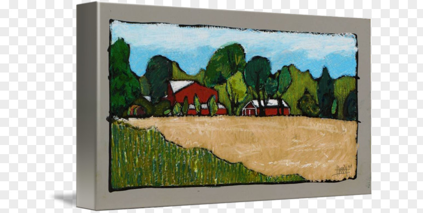Agricultural Land Painting Landscape Picture Frames Mural PNG