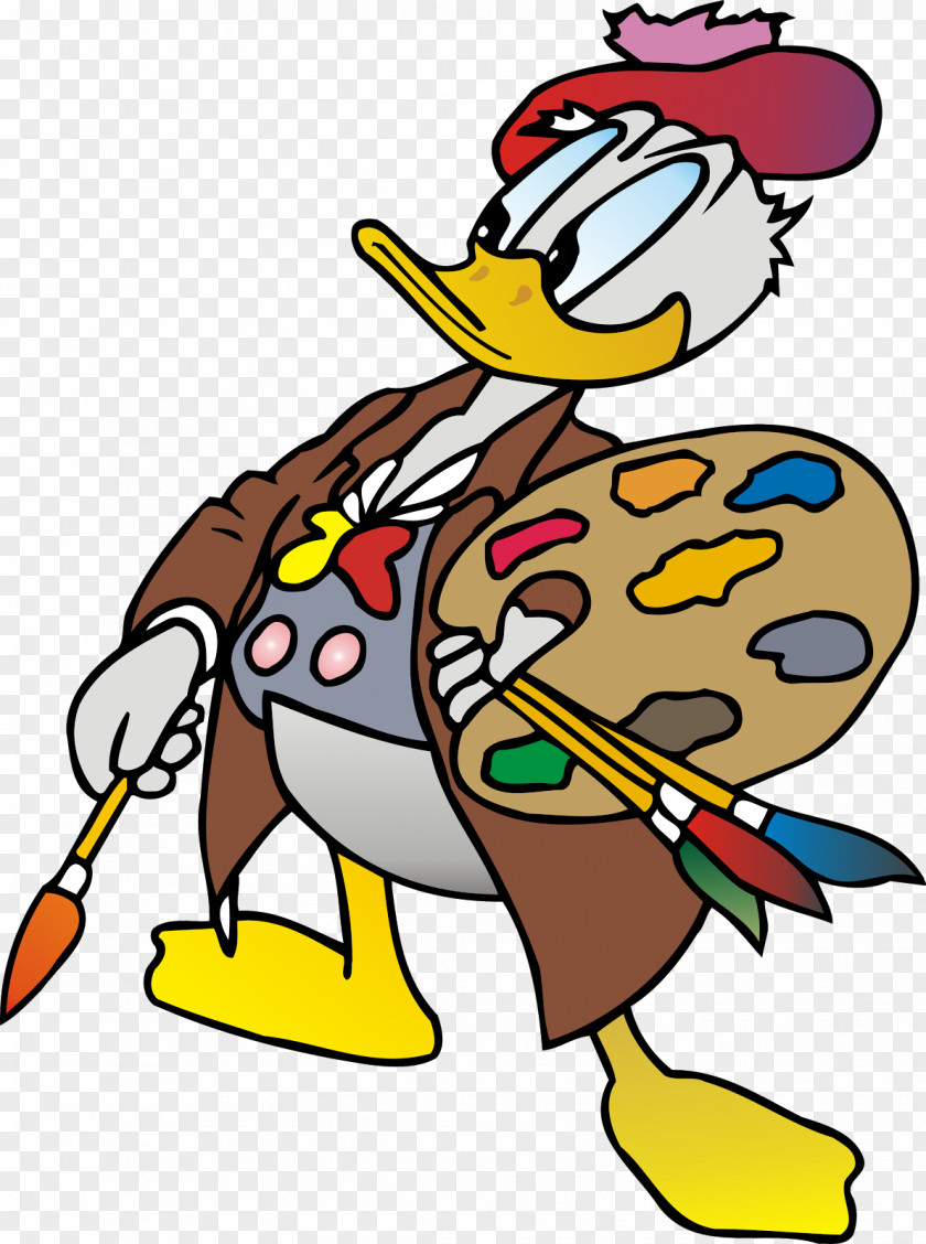 Donald Duck Painter Clip Art PNG