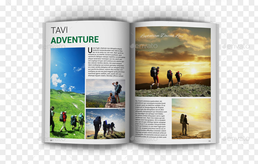 Magazine Template Hiking Journal For Your Thoughts Sleeping Bags Camping Light PNG
