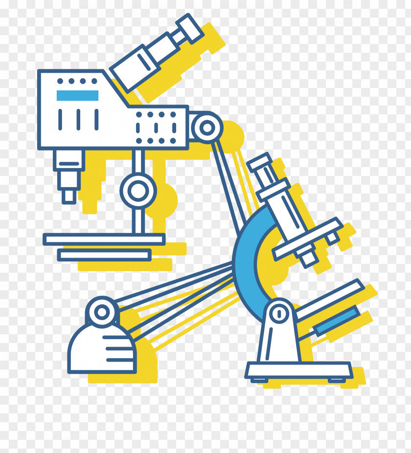 Microscope Hand-painted Graphic Design PNG