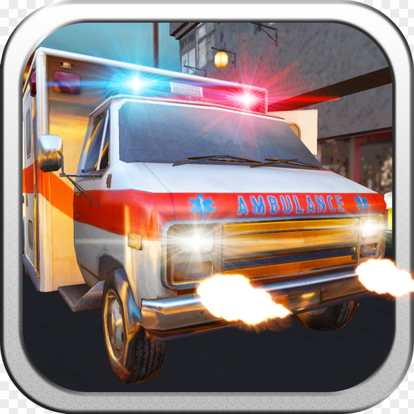 Ambulance Emergency Driver 3D RACER Street Run PNG