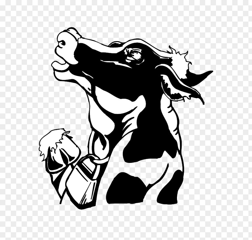 Black And White Cow Cartoon Image Of The Vector Material Angus Cattle Brown Swiss Little PNG