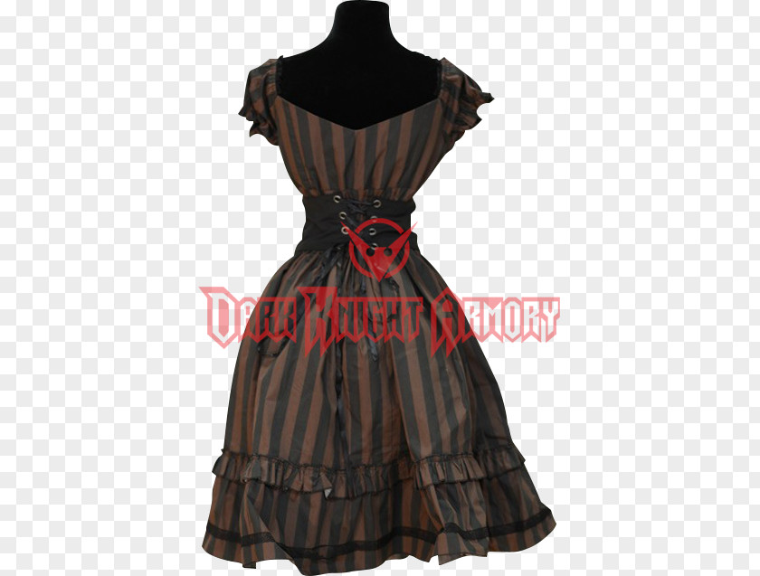 Brown Stripes Little Black Dress Shoulder Vintage Clothing PNG