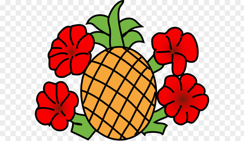 Pineapple Flower Cliparts Hawaiian Pizza Free Content Clip Art PNG