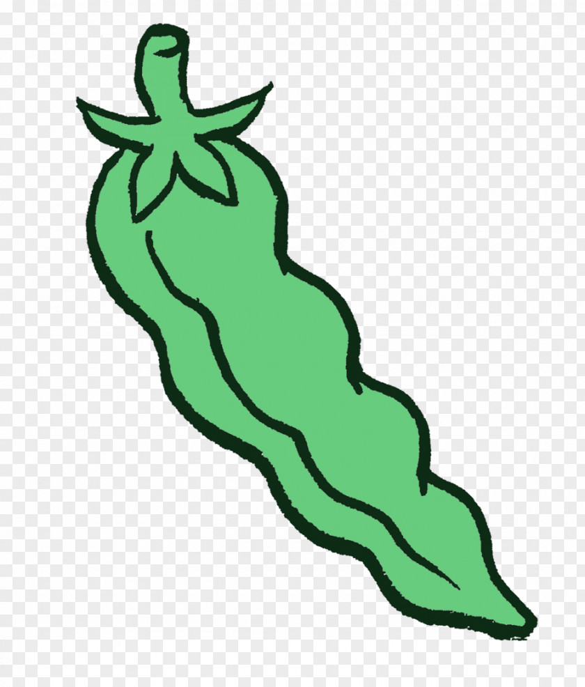 Chili Pepper Legume Caterpillar Cartoon PNG