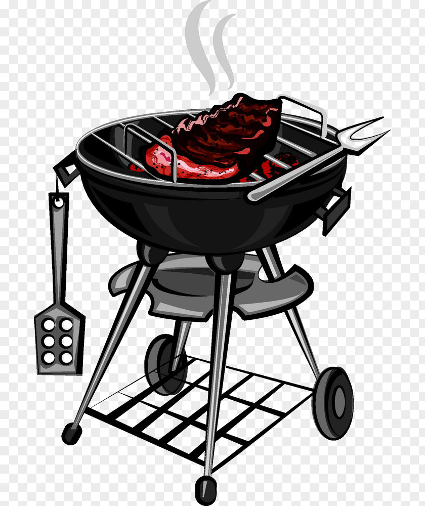 Meat On The Grill Barbecue Grilling Clip Art PNG