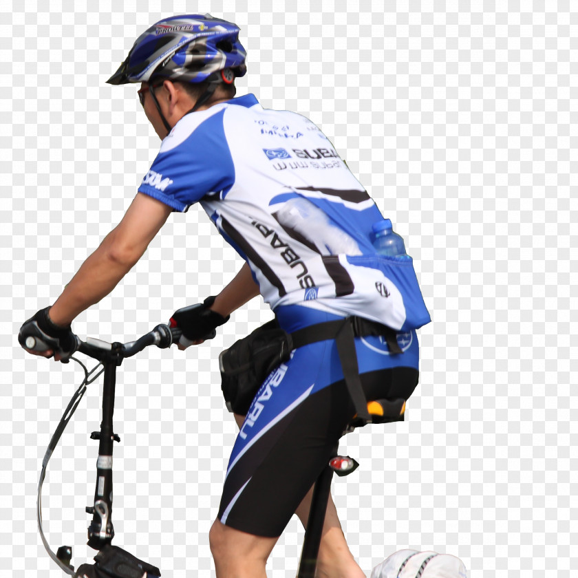 Riding A Mountain Bike Bicycle Helmet Handlebar Cycling PNG
