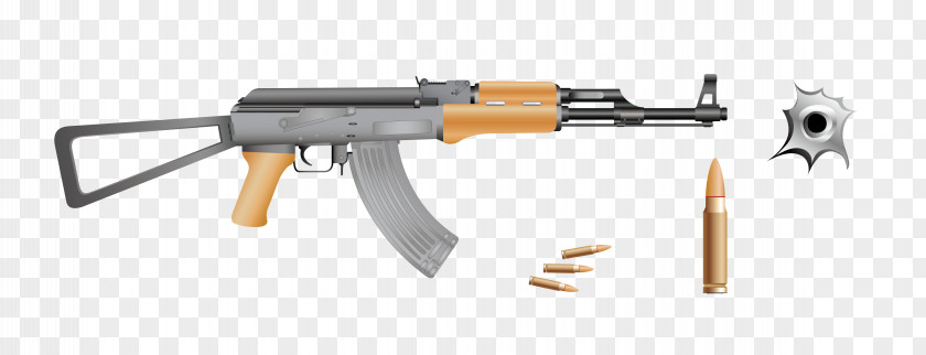 Vector Guns Bullets Material AK-47 Bullet Ammunition Firearm PNG