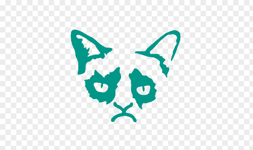 Cat Grumpy Wall Decal Sticker PNG