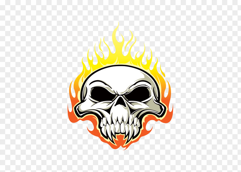 Flame Skull Pursuit And Crossbones Drawing Death Sticker PNG