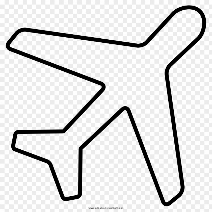 Natal Airplane Drawing Coloring Book Black And White PNG