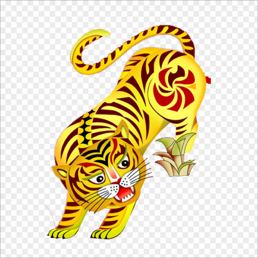 Tiger Chinese New Year Traditional Holidays PNG