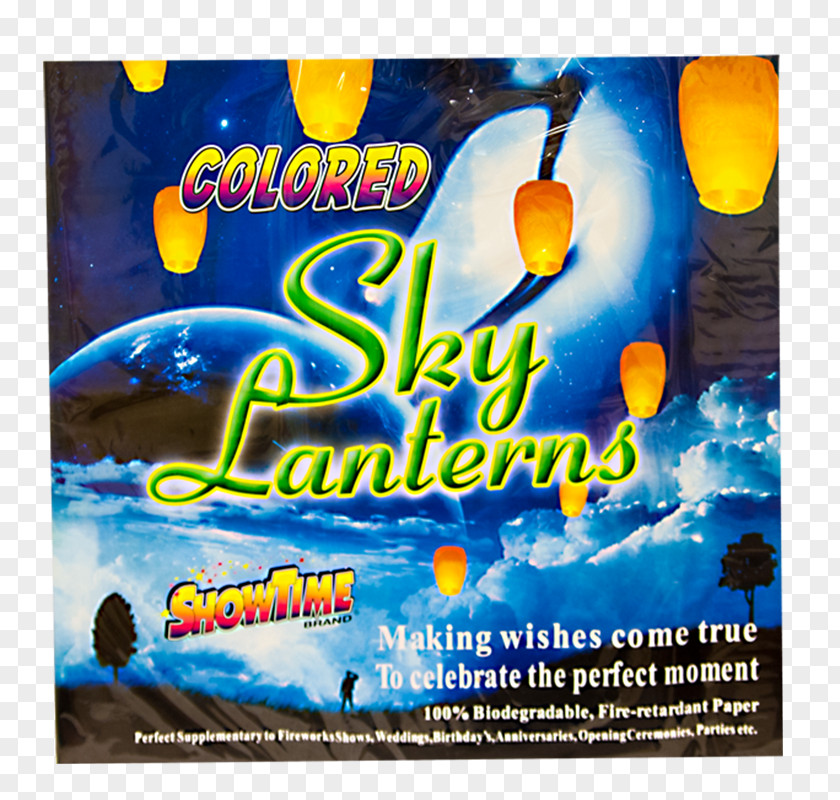 Sky Fireworks Hilltop Lantern Lighting Banner PNG