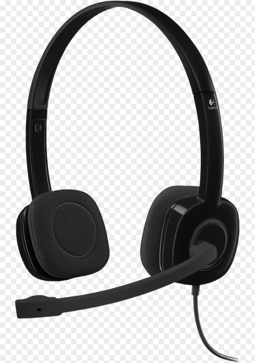 USB Headset And Speakers Microphone Logitech H151 Headphones PNG