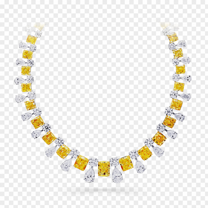Big Hole Bead Jewellery Necklace Fashion Accessory Yellow Body Jewelry PNG