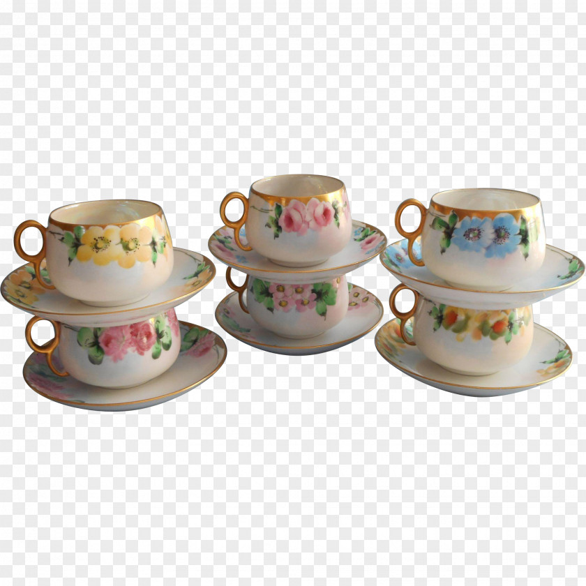 Cup Coffee Saucer Porcelain PNG