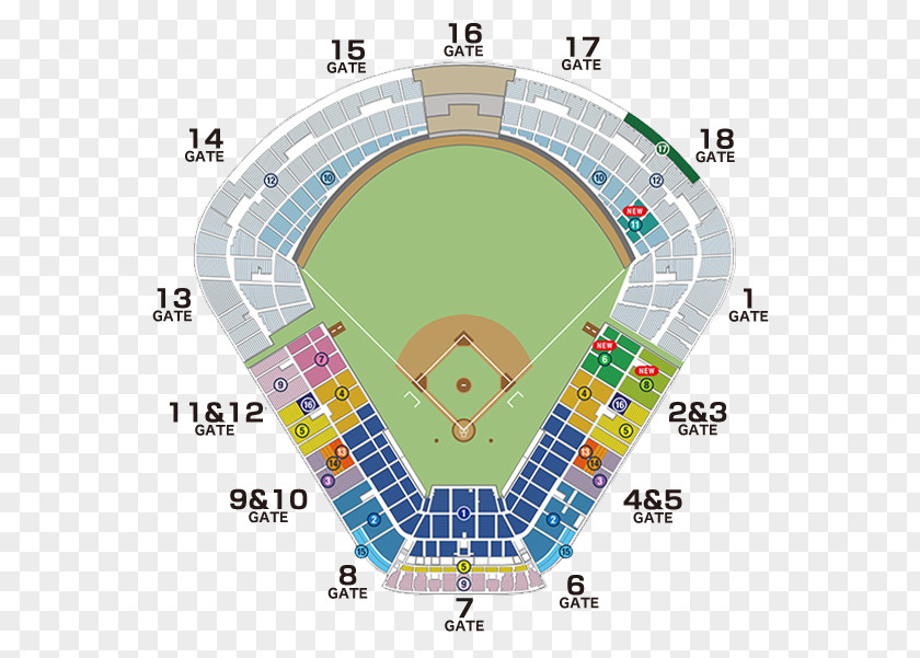 Seat Meiji Jingu Stadium Tokyo Yakult Swallows Hiroshima Toyo Carp Hanshin Tigers ビジター応援席 PNG