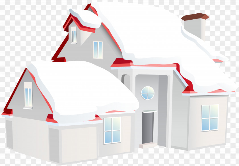 Winter House Gingerbread Clip Art PNG