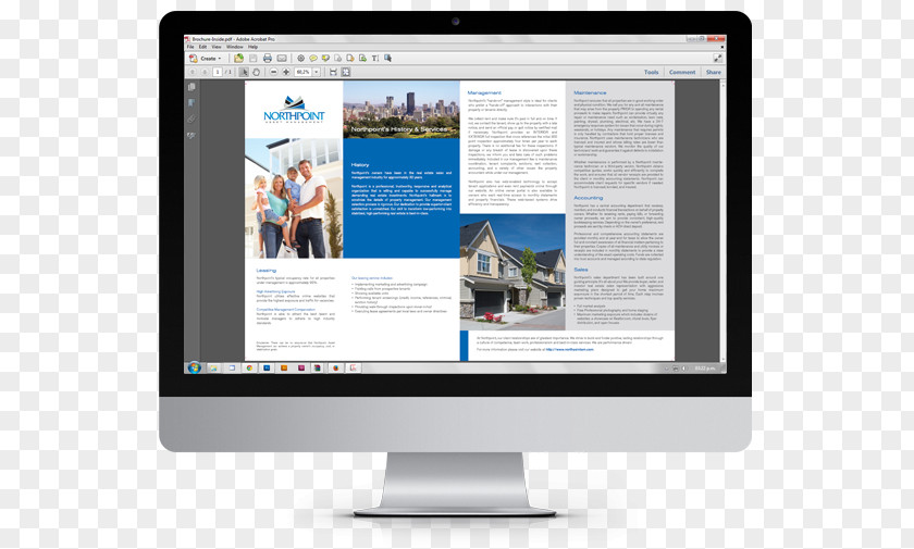 Brochure Design Computer Monitors Service Advertising PNG