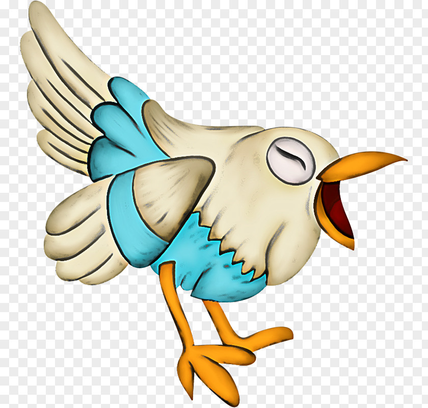 Cartoon Bird Wing Beak Animal Figure PNG